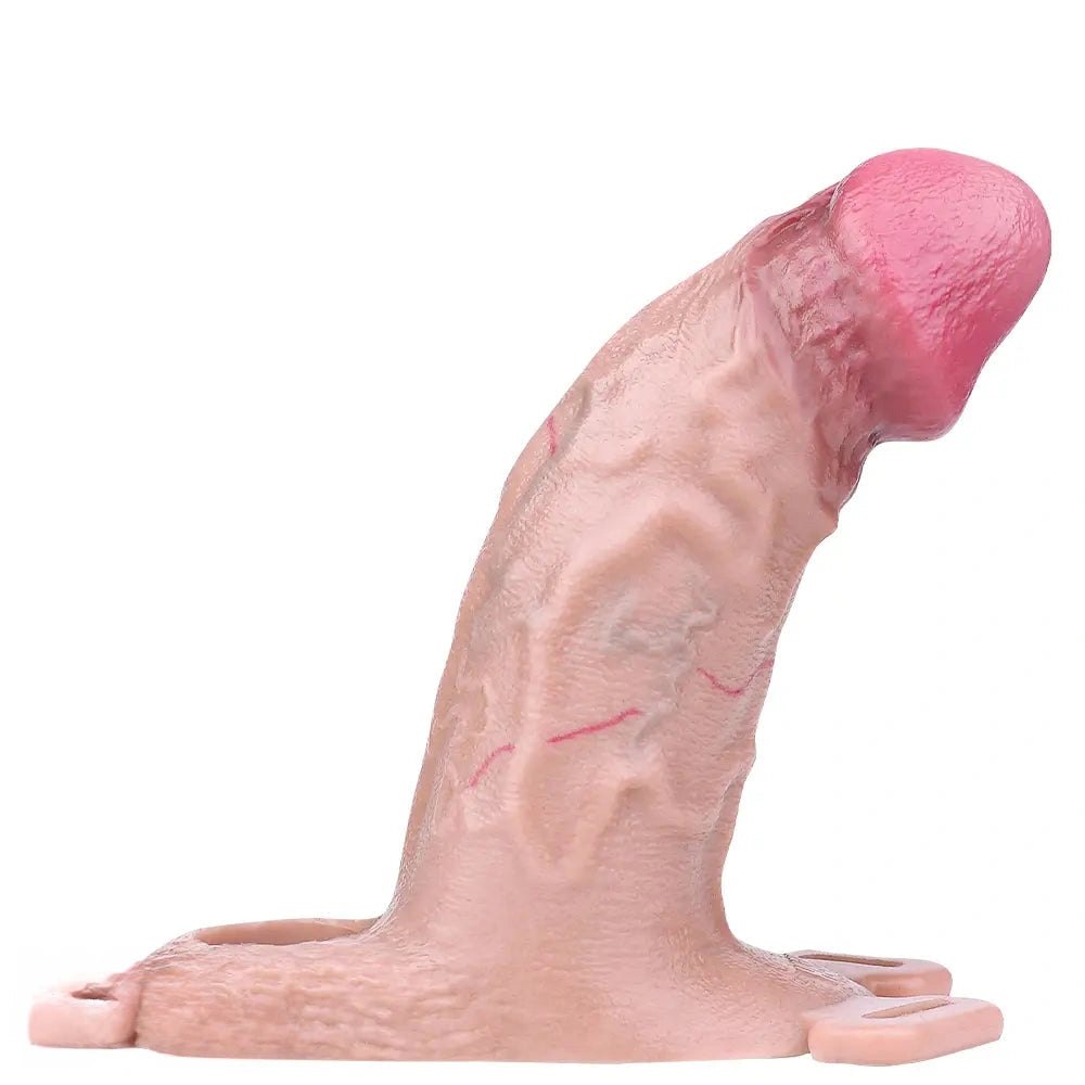 Flesh harness base silicone dildo, photo 6