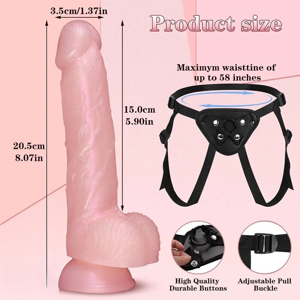 Flesh tone harness compatible dildo, photo 2
