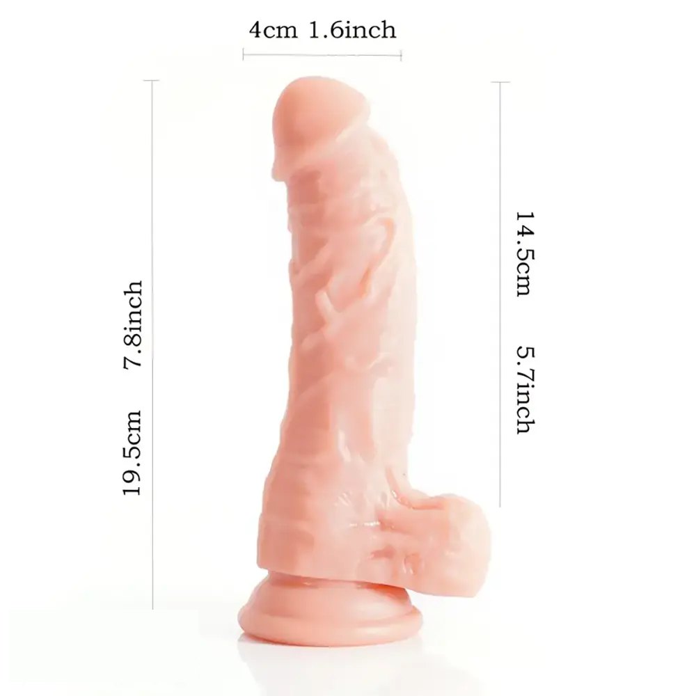 Flesh pvc realistic dildo, photo 6
