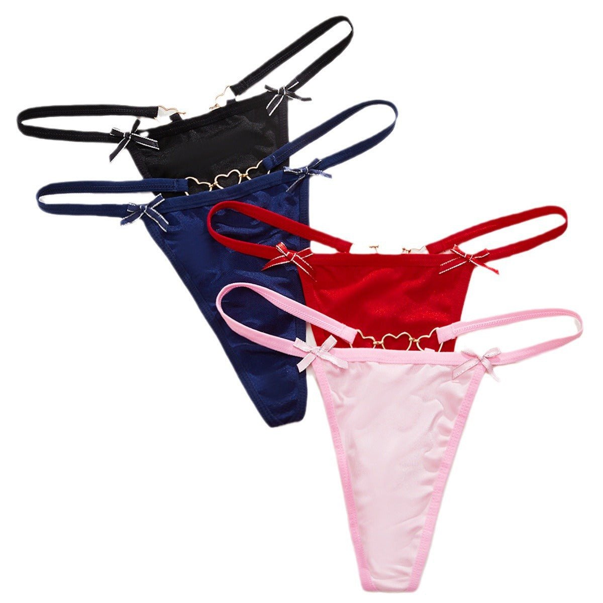 Heart chain low waist seamless thong, photo 4