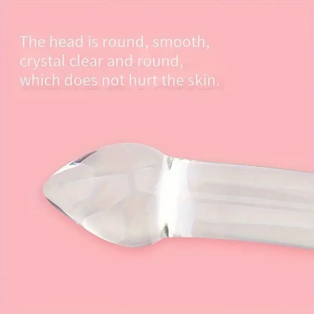 Glass dildo with heart-shaped handle, photo 5