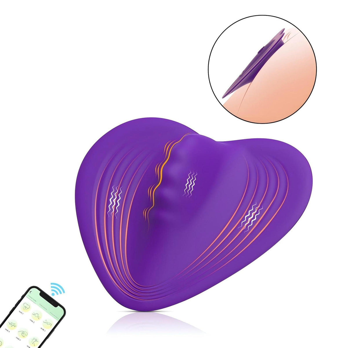 Heart-shaped Bluetooth panty vibrator, photo 2