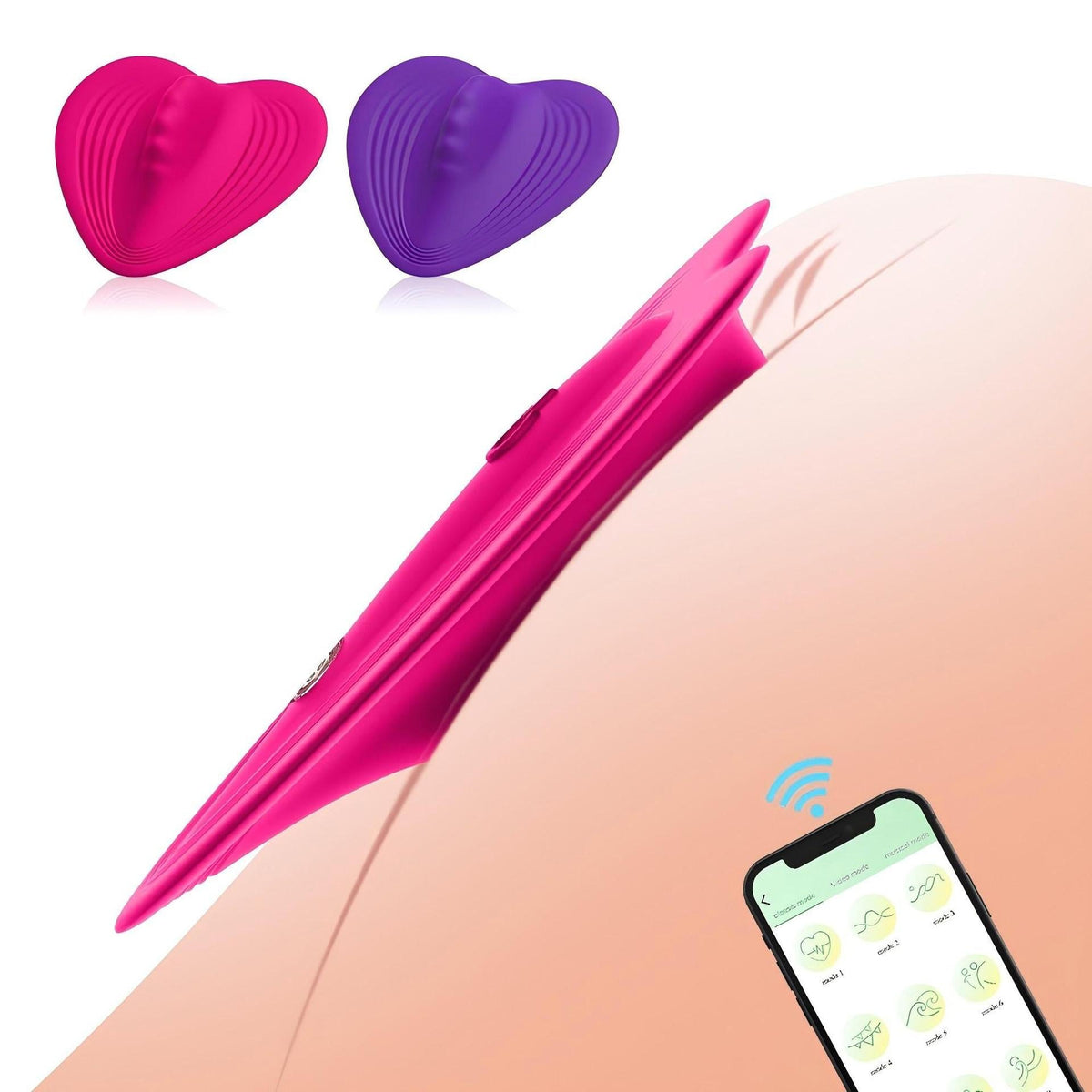 Heart-shaped Bluetooth panty vibrator, photo 3