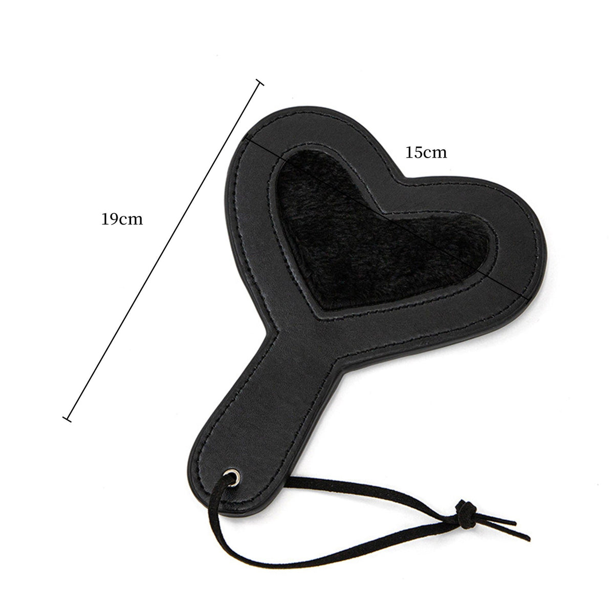 Heart shaped pu leather bdsm paddle, photo 3
