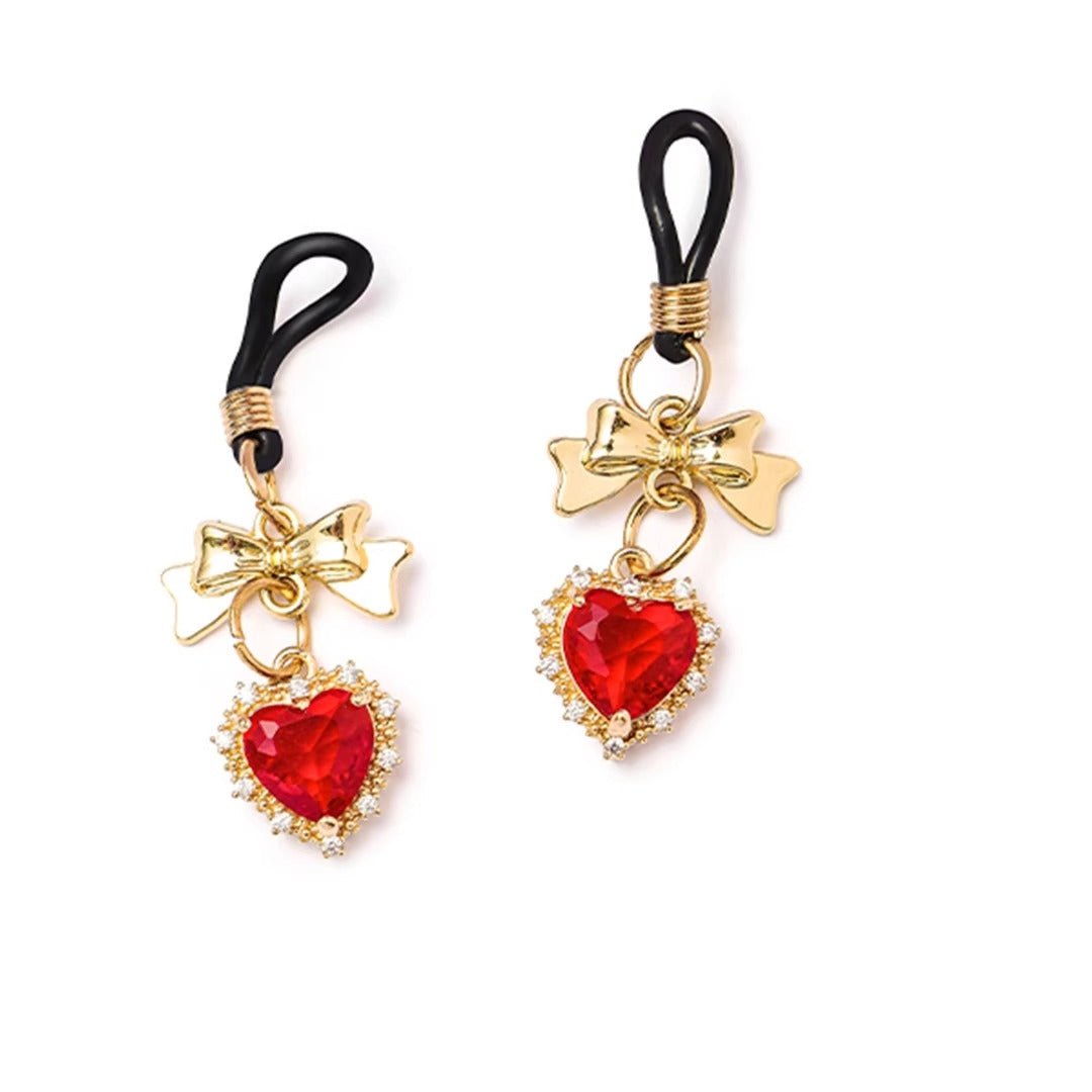 Alloy heart and star nipple clamps with bell charms, photo 16