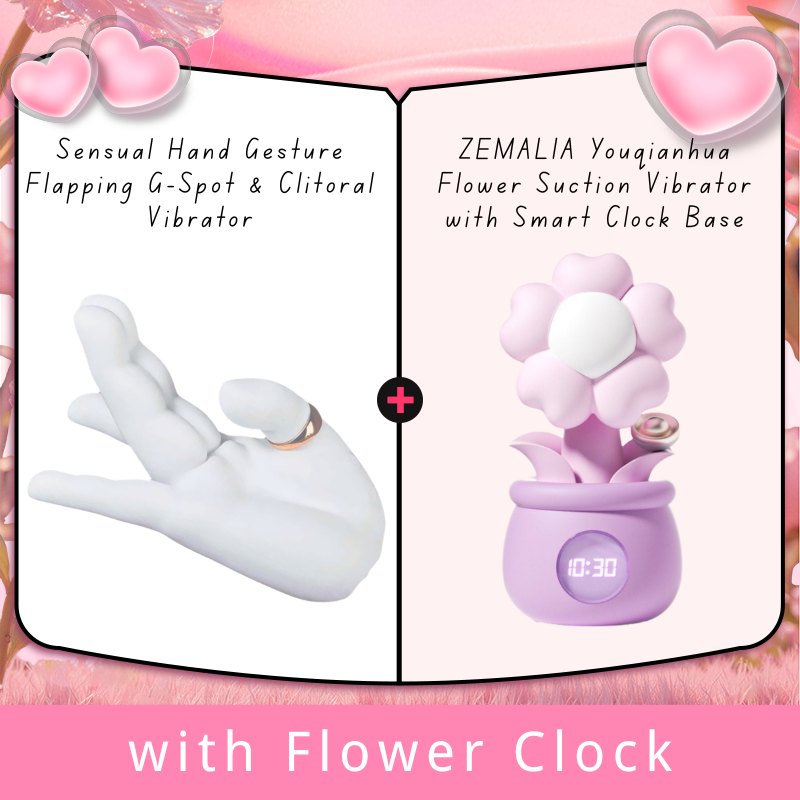 White liquid silicone hand-shaped clitoral vibrator, photo 11