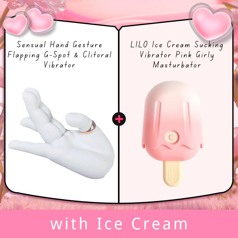 White liquid silicone hand-shaped clitoral vibrator, photo 13