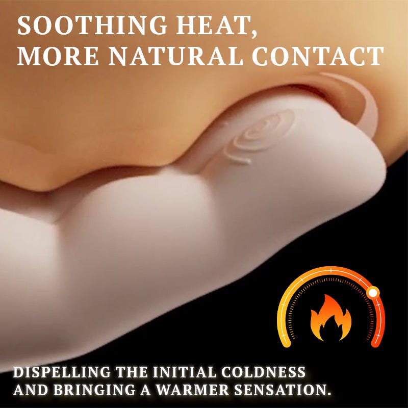 White liquid silicone hand-shaped clitoral vibrator, photo 6