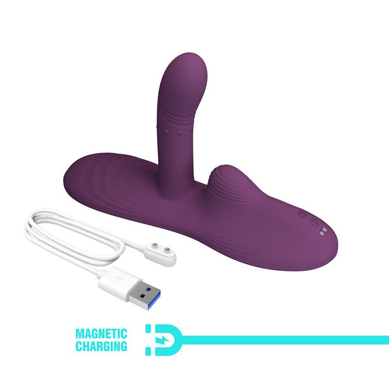 Purple heated nodding vibrating pad, photo 3