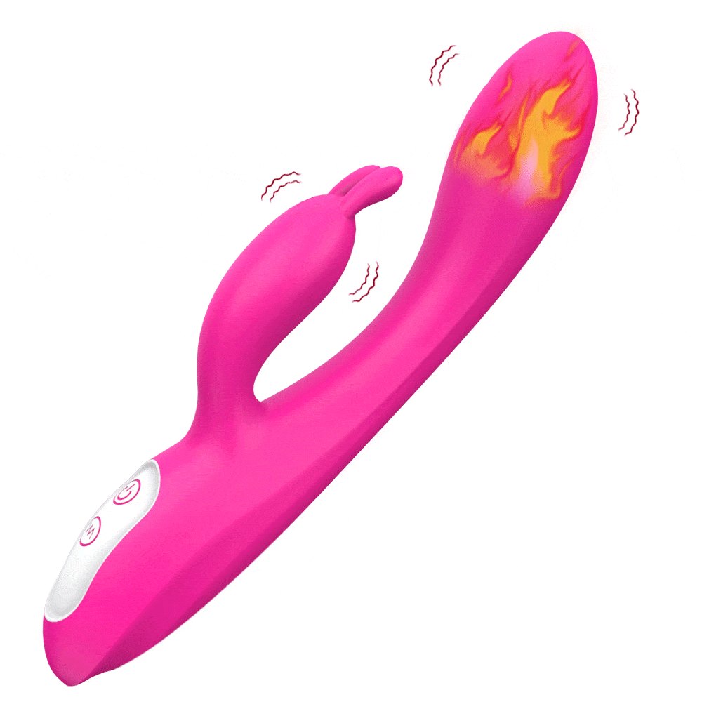 Pink heated rabbit g-spot vibrator, photo 1