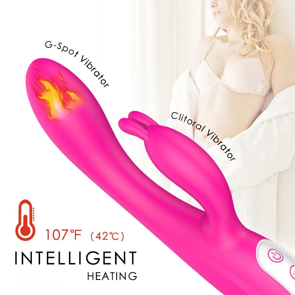 Pink heated rabbit g-spot vibrator, photo 2