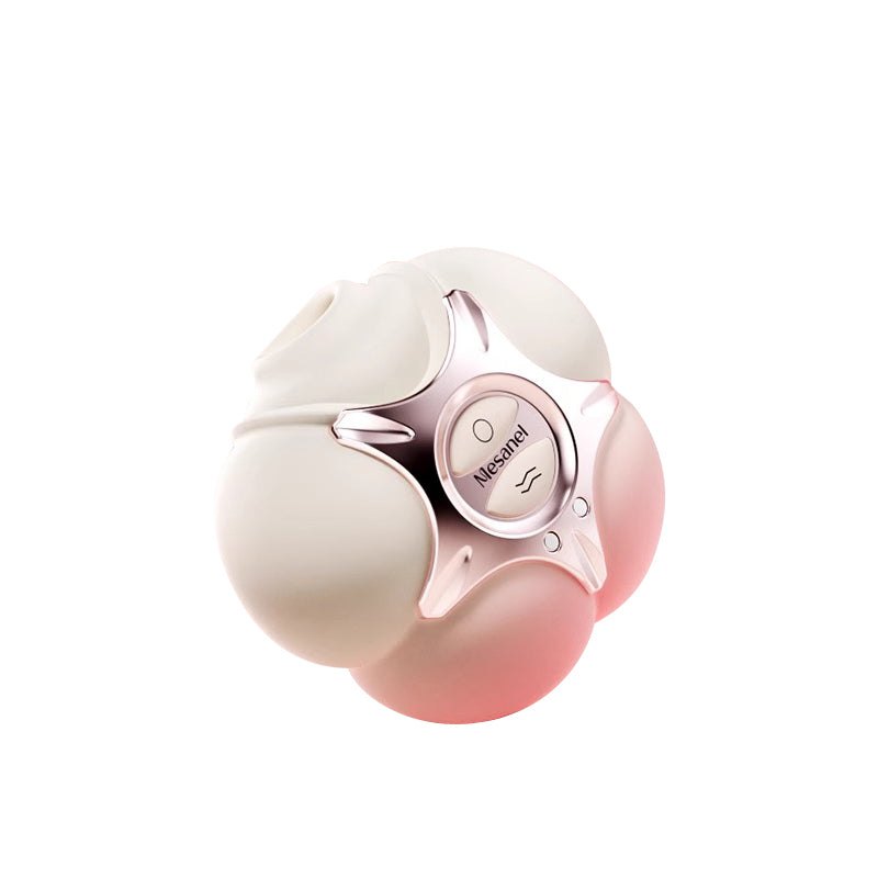 Pink rose-shaped clitoral suction vibrator, photo 1