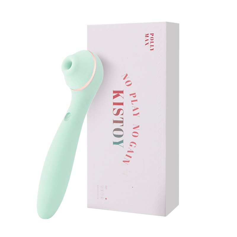 Green silicone heated suction wand vibrator