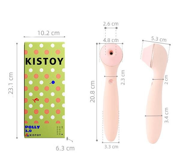 Pink silicone heated suction wand vibrator