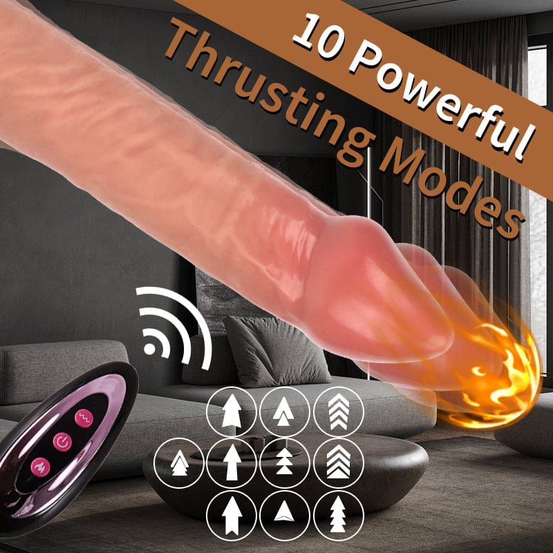 Pink realistic rotating dildo, photo 3
