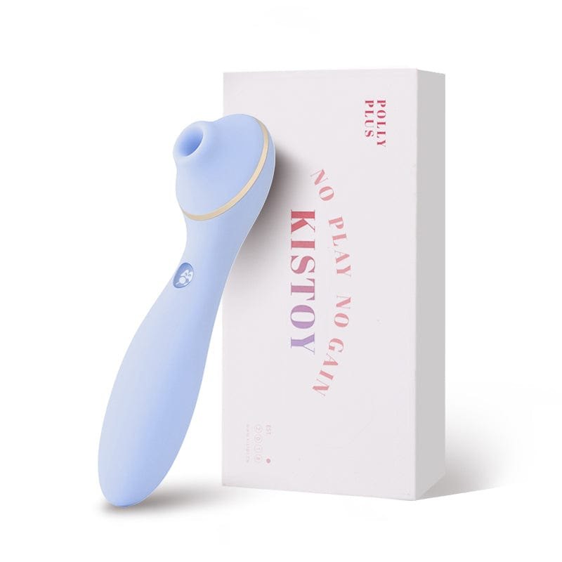 Plus-Blue heated suction clit vibrator