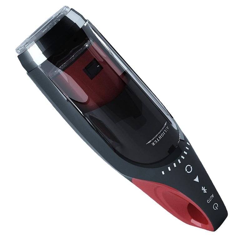 Black heated telescopic male masturbator, photo 3