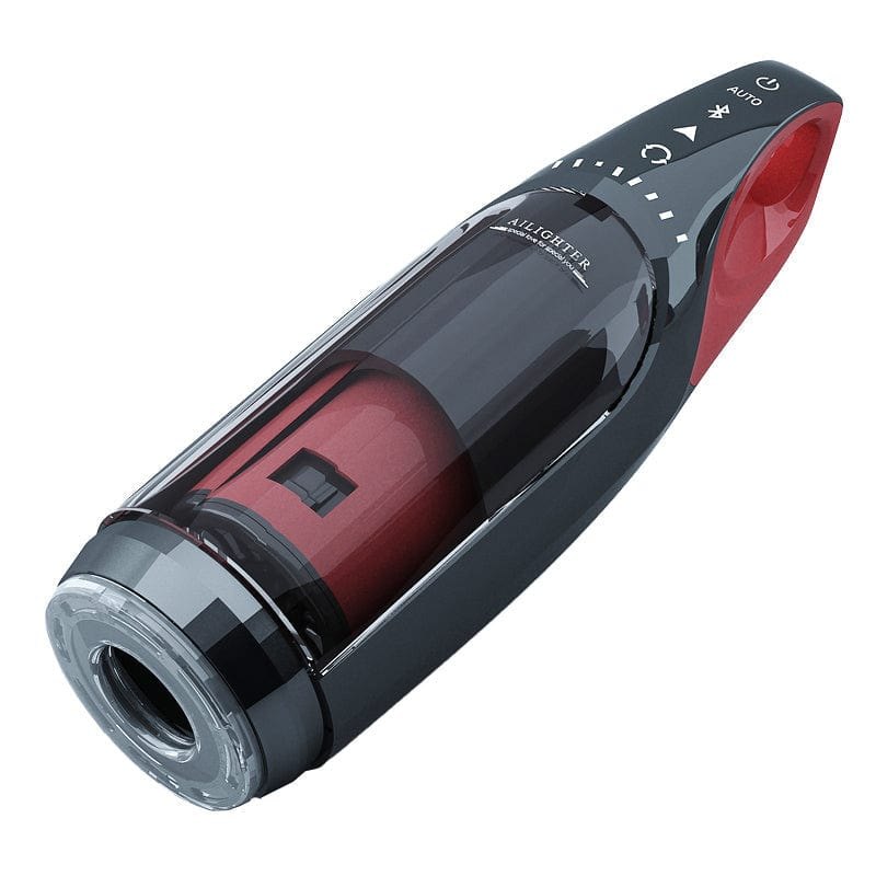 Black heated telescopic male masturbator, photo 5