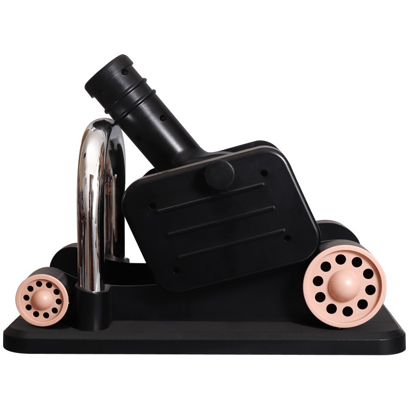 Black heated telescopic sex machine, photo 5