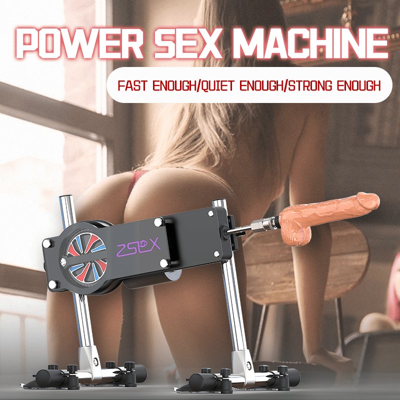 Black aluminum thrusting sex machine, photo 4