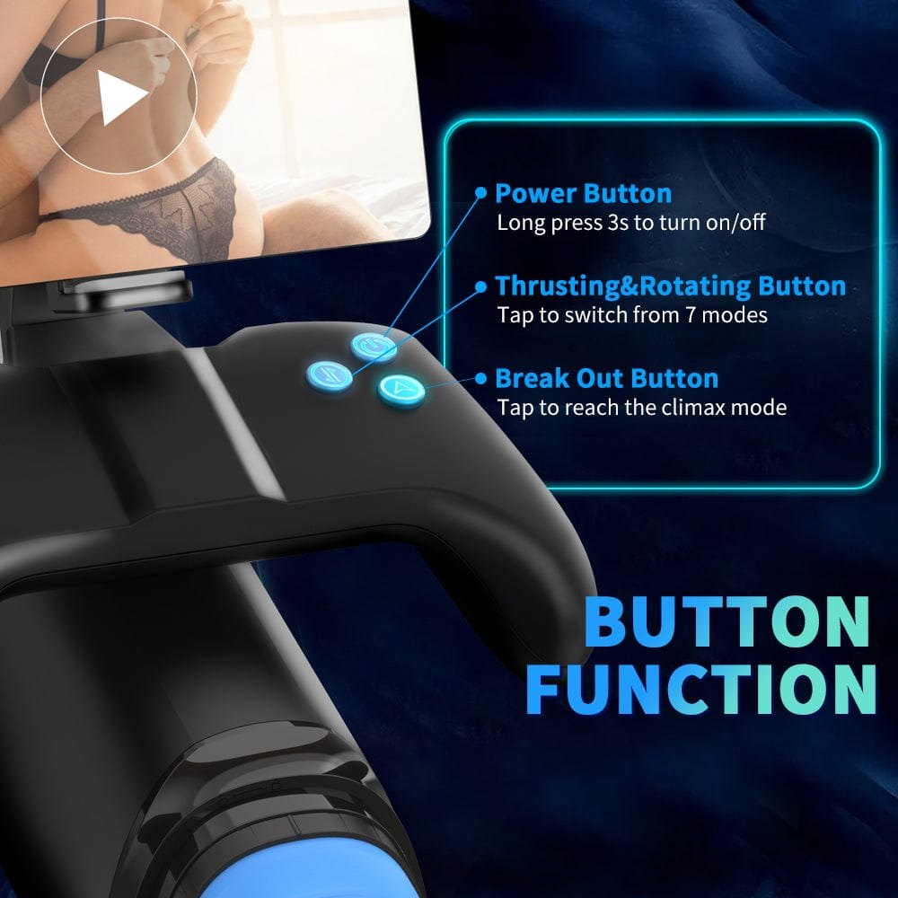 Automatic male masturbator with phone holder stand, photo 12