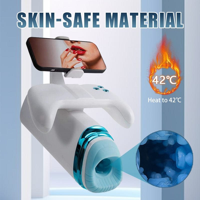 Automatic male masturbator with phone holder stand, photo 7
