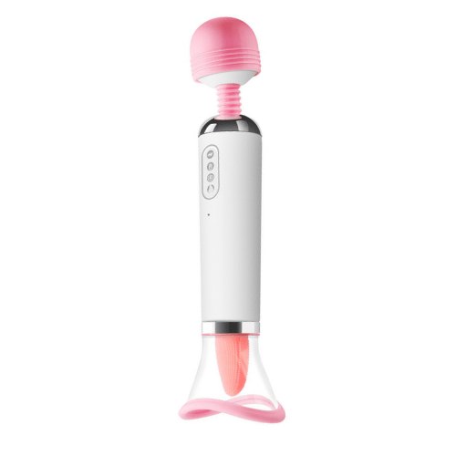 Pink tongue wand vibrator, photo 1