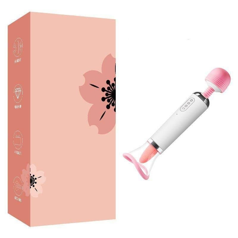 Pink tongue wand vibrator, photo 10