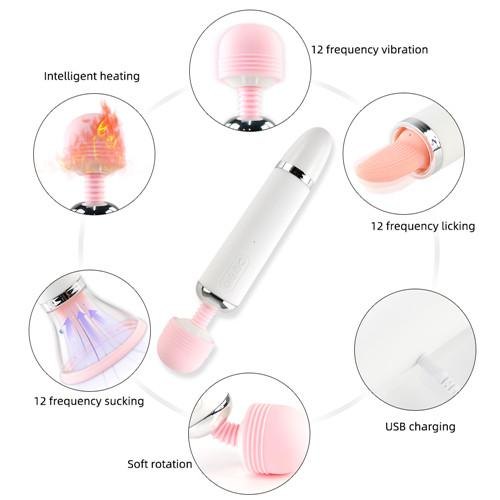 Pink tongue wand vibrator, photo 6