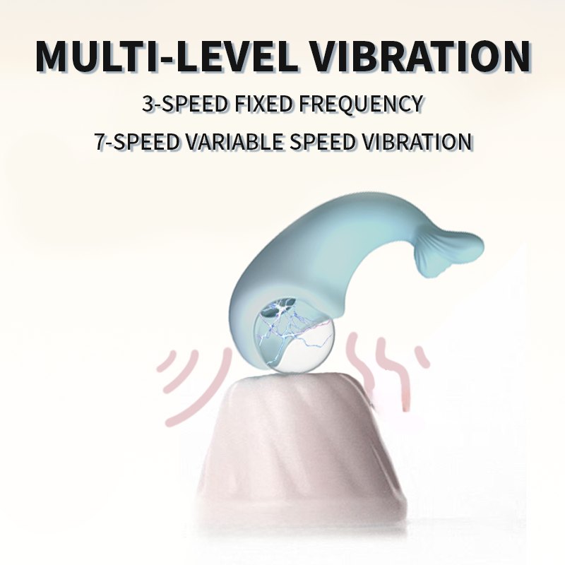 Blue whale shaped clit stimulator, photo 5