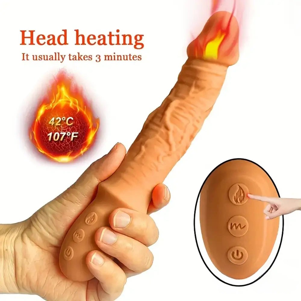 Flesh realistic vibrating dildo, photo 6