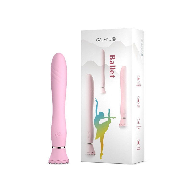 Pink silicone g-spot vibrator with heating and suction cup, photo 6