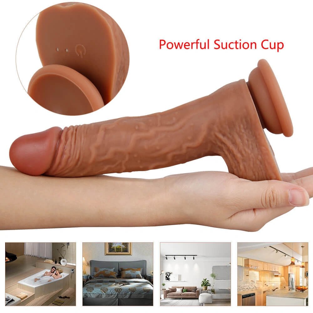 Brown heating swing vibrating dildo, photo 11