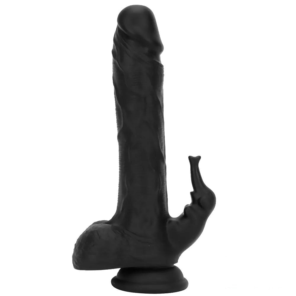 Black heating thrusting vibrating dildo, photo 1