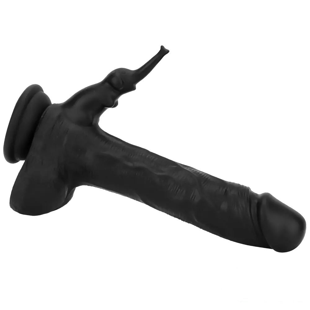Black heating thrusting vibrating dildo, photo 12