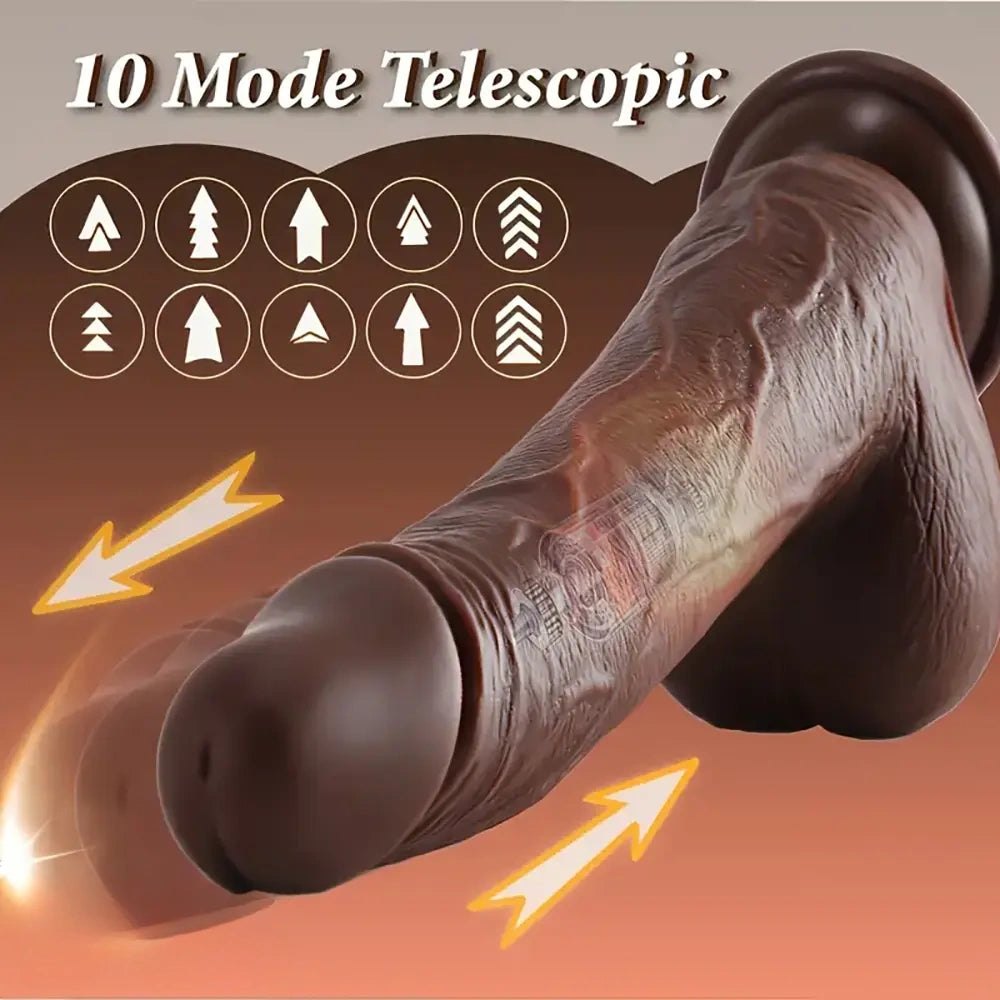 Heating vibrating thrusting dildo, photo 8