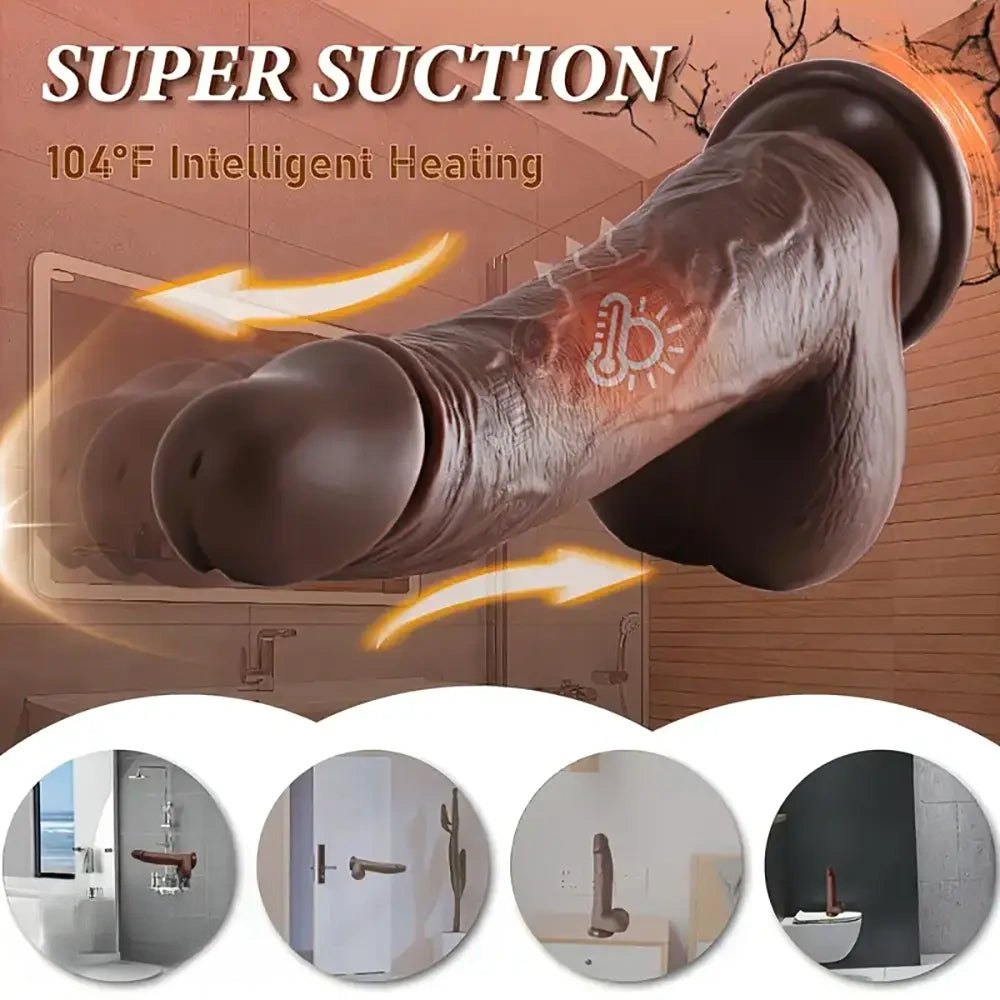 Heating vibrating thrusting dildo, photo 9