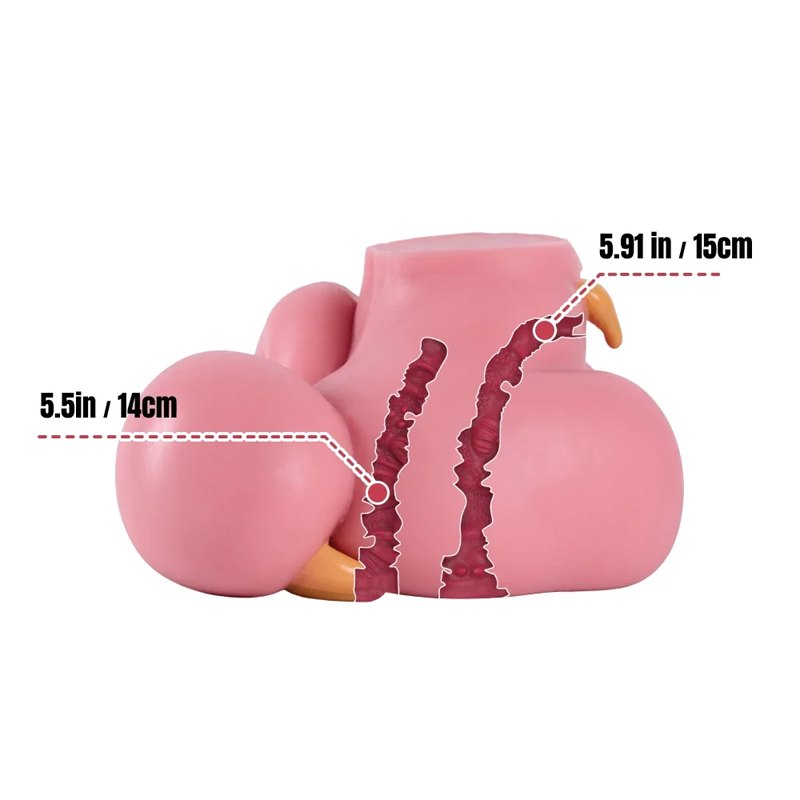 Pink monster fantasy butt torso doll, photo 4