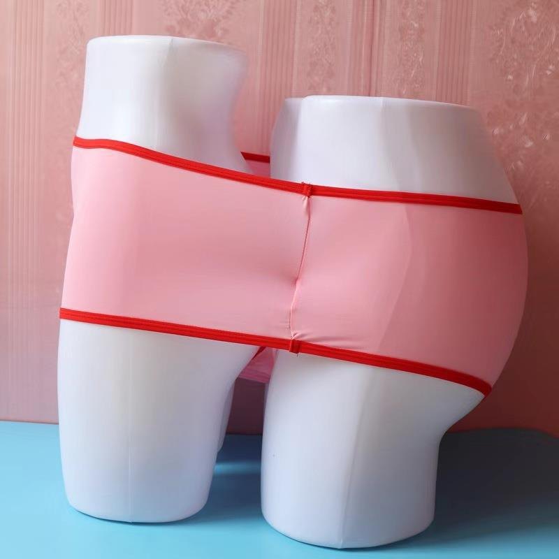 Pink his hers connected couples thong lingerie