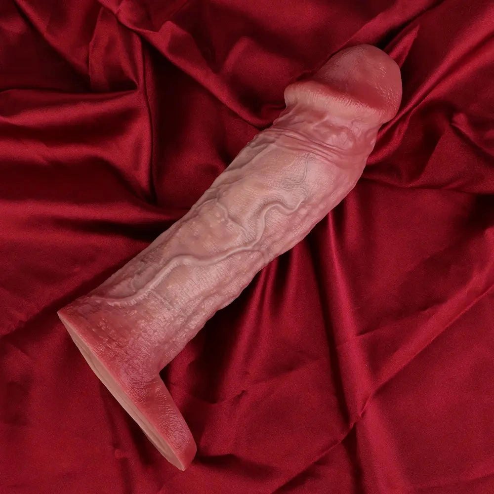 Flesh blue-veined hollow cock sleeve dildo, photo 10