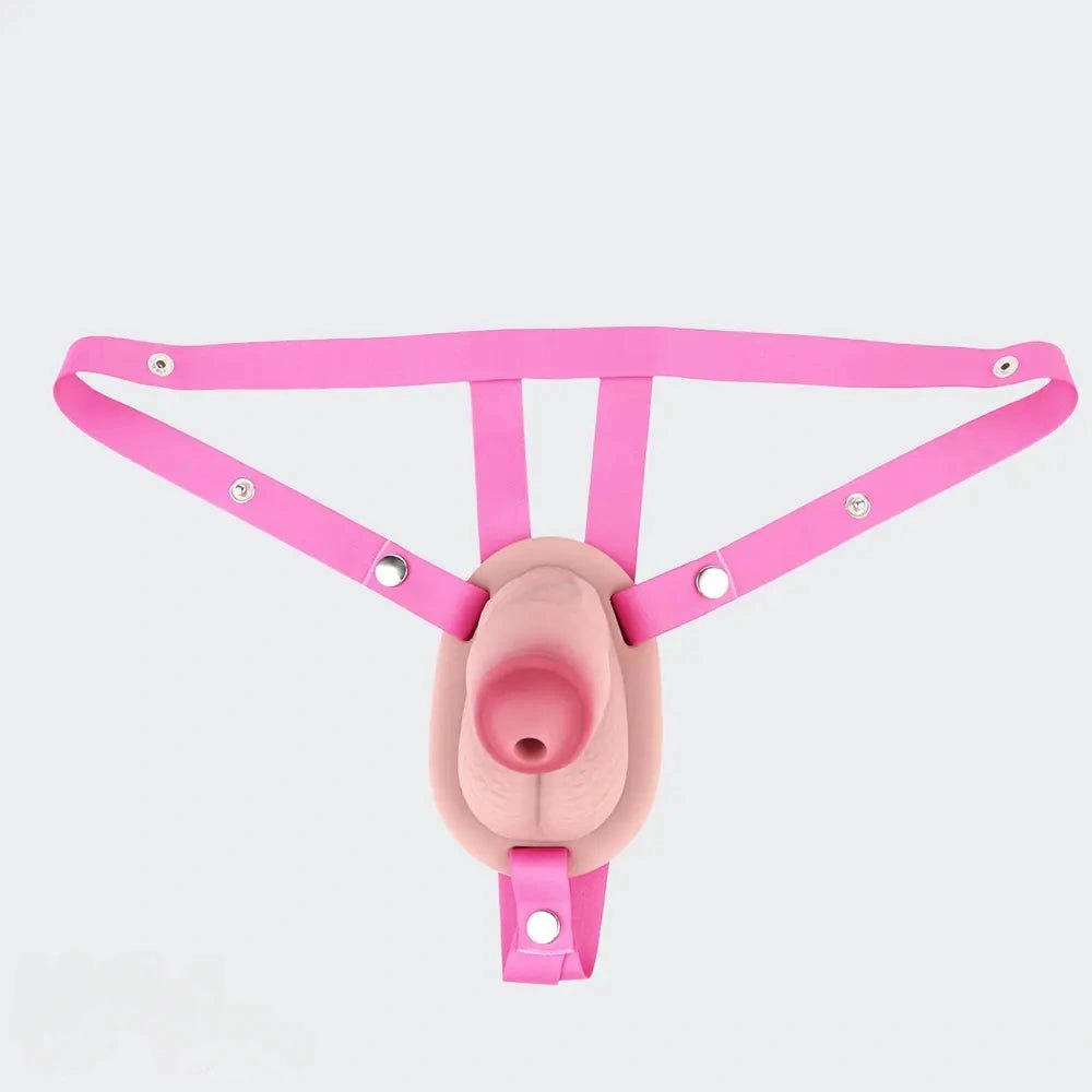 Flesh-tone hollow chastity masturbator sleeve, photo 16