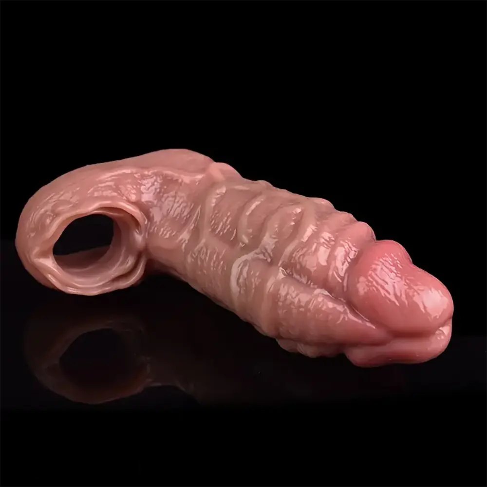 Flesh hollow realistic dildo sleeve, photo 11