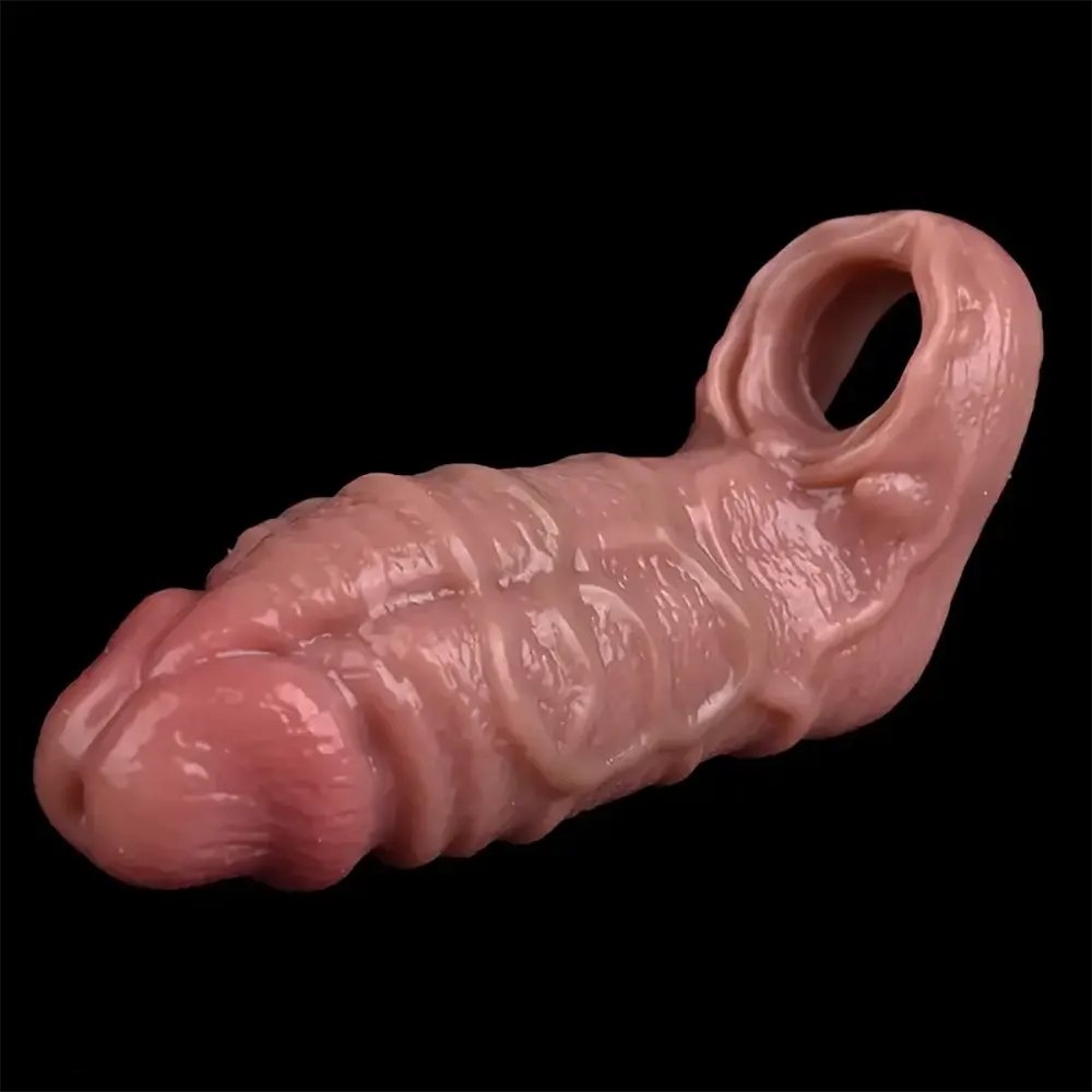 Flesh hollow realistic dildo sleeve, photo 13
