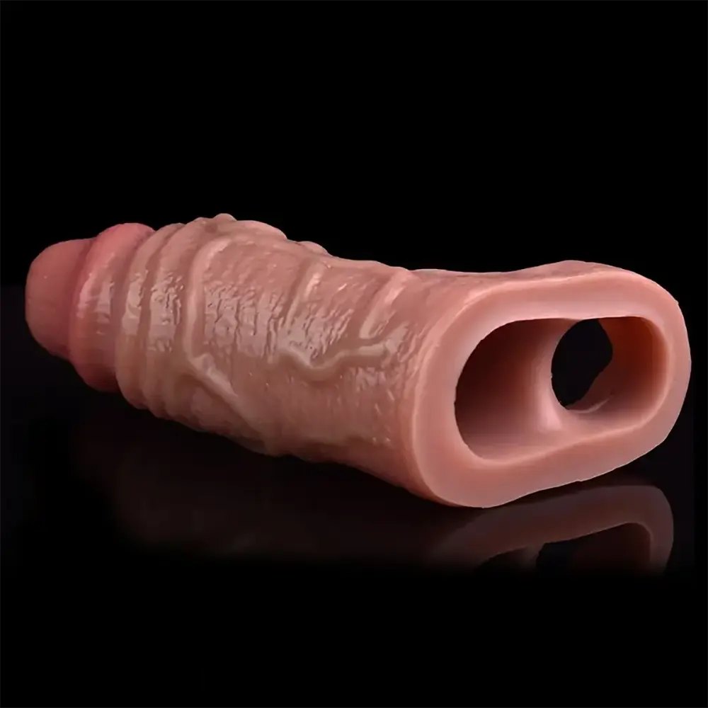 Flesh hollow realistic dildo sleeve, photo 7