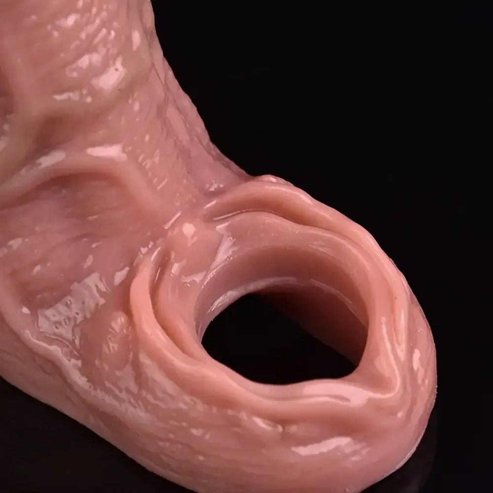 Flesh hollow realistic dildo sleeve, photo 9