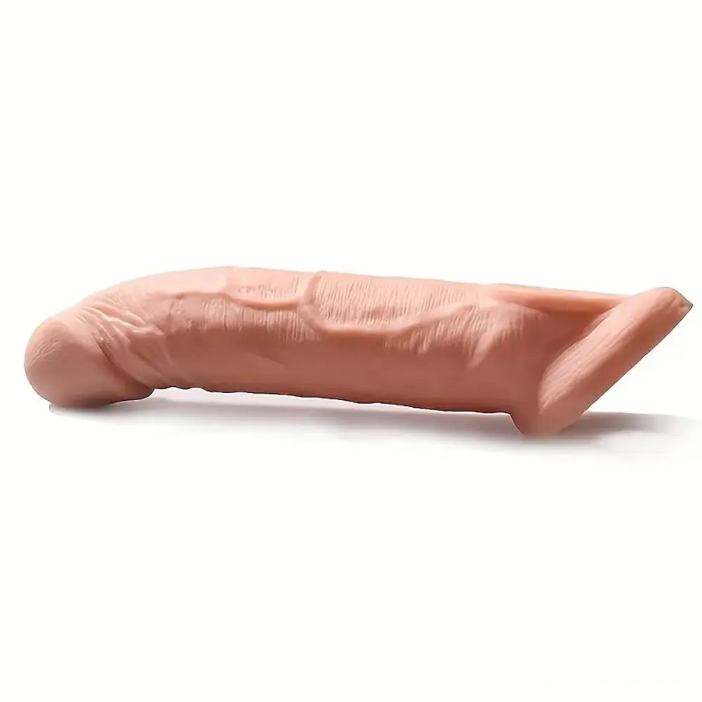 Flesh hollow cock sleeve extender