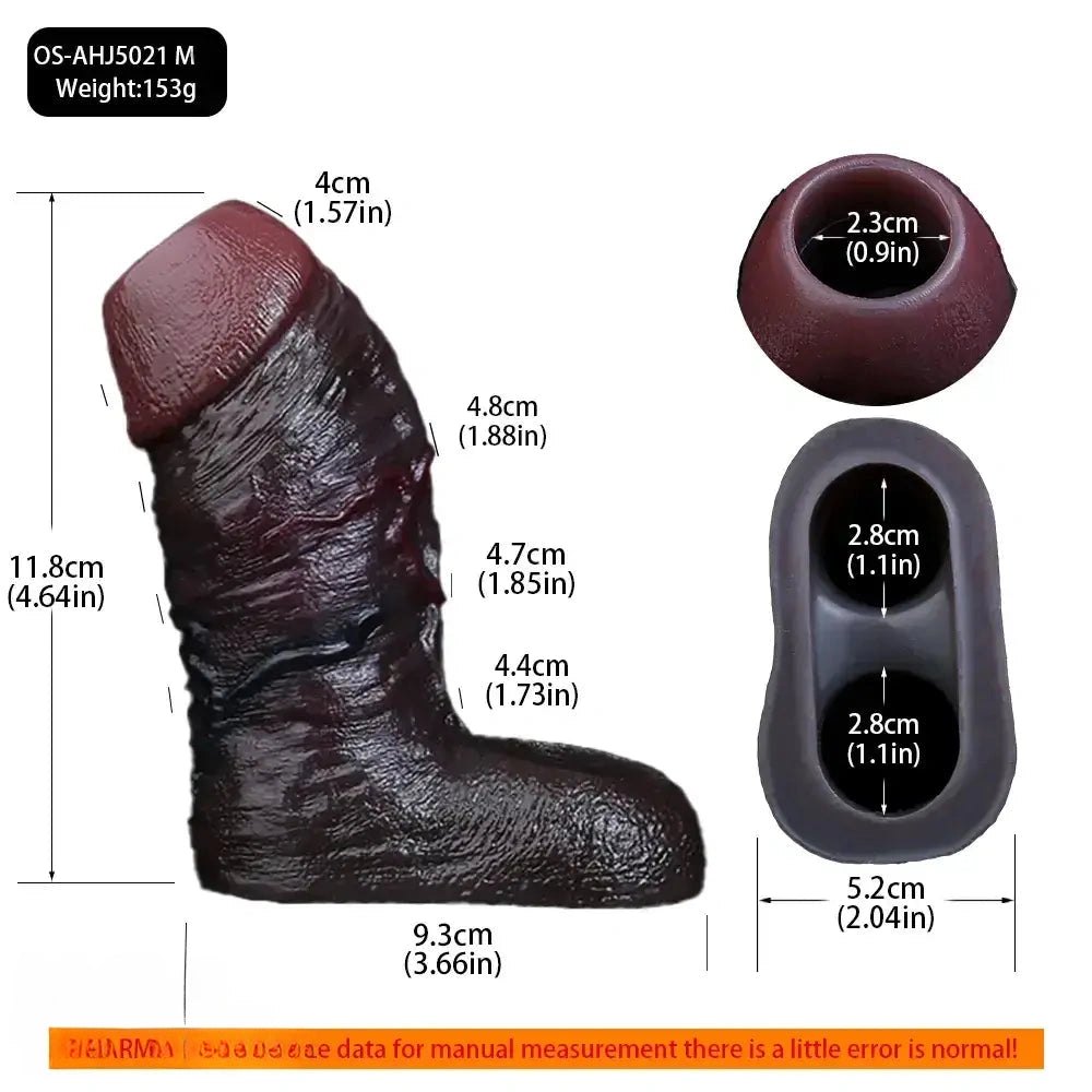 Coffee silicone hollow masturbation sleeve, photo 10