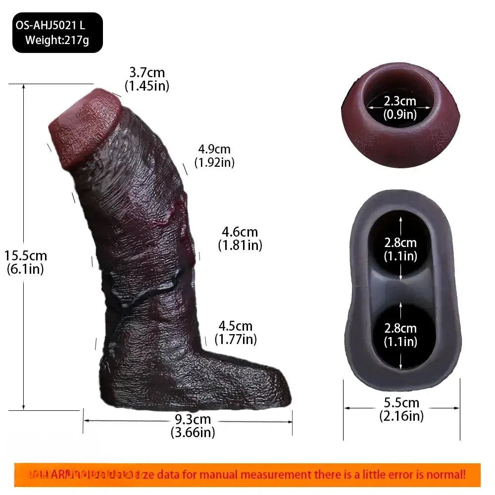 Coffee silicone hollow masturbation sleeve, photo 7