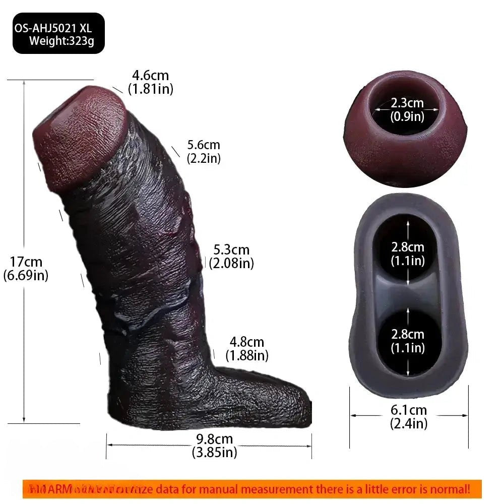 Coffee silicone hollow masturbation sleeve, photo 8
