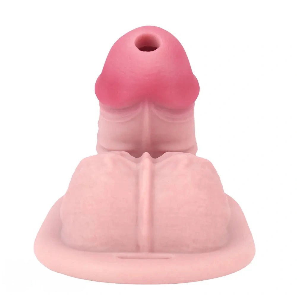 Flesh tone hollow silicone strap-on dildo, photo 14